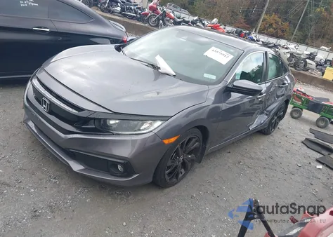 2020 Honda Civic Sport from USA, damaged, VIN 2HGFC2F8XLH602500